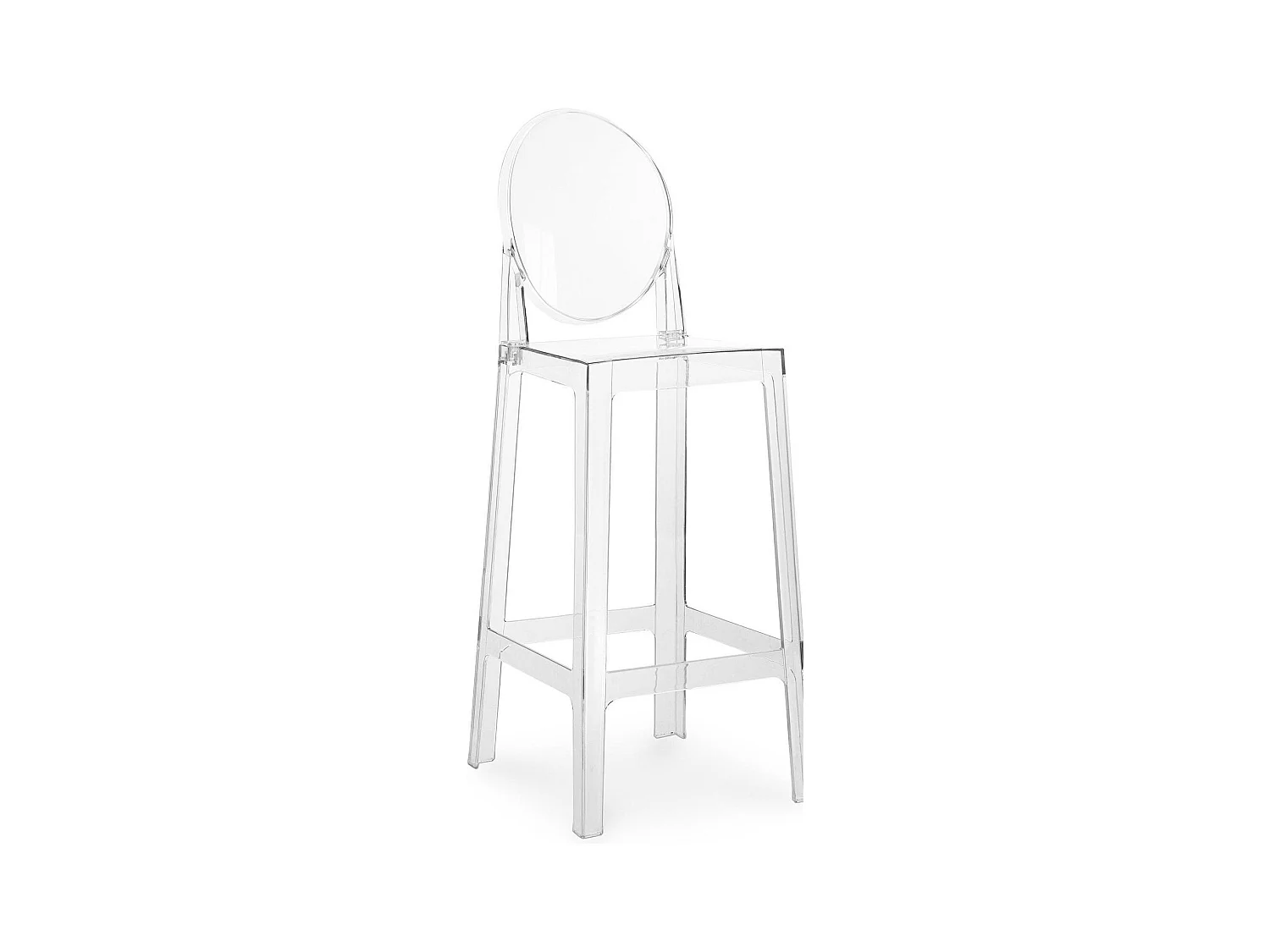 Chaise haute transparente Elisabeth 75cm