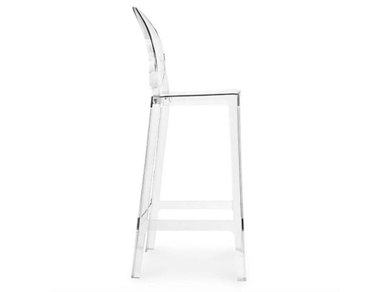 Trona Elisabeth transparente 75 cm-Transparente-Altura 75 cm