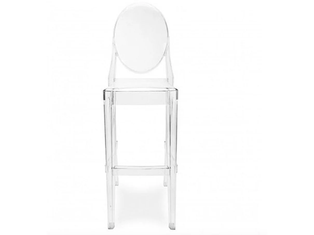 Trona Elisabeth transparente 75 cm-Transparente-Altura 75 cm