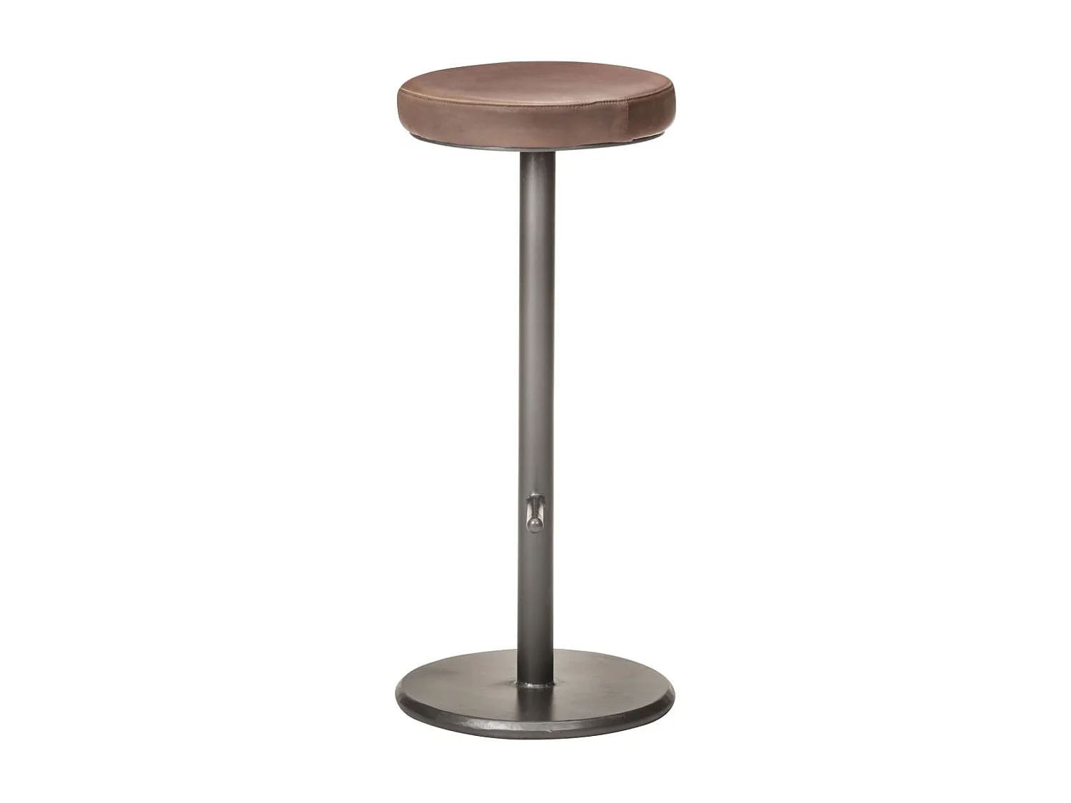 Tabourets de bar 2 pcs Marron Cuir véritable Cygare