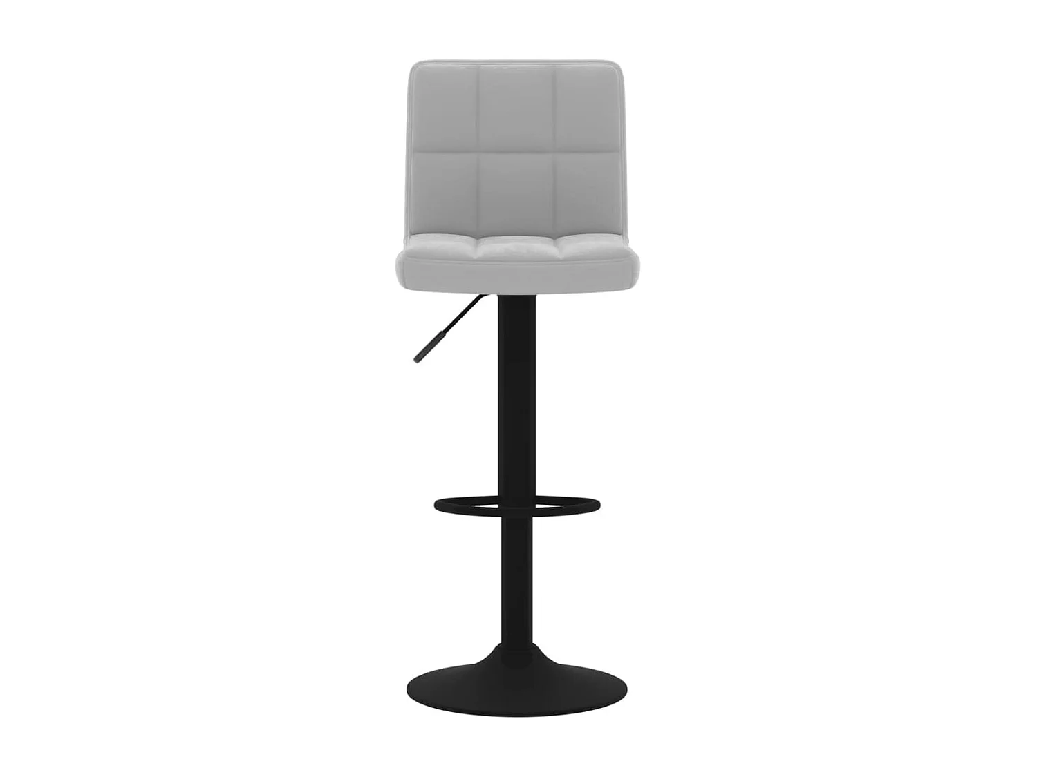 Tabourets de bar 2 pcs Gris clair Velours 4