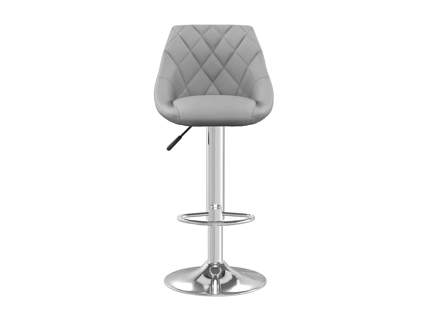 Tabourets de bar 2 pcs Gris clair Velours 5