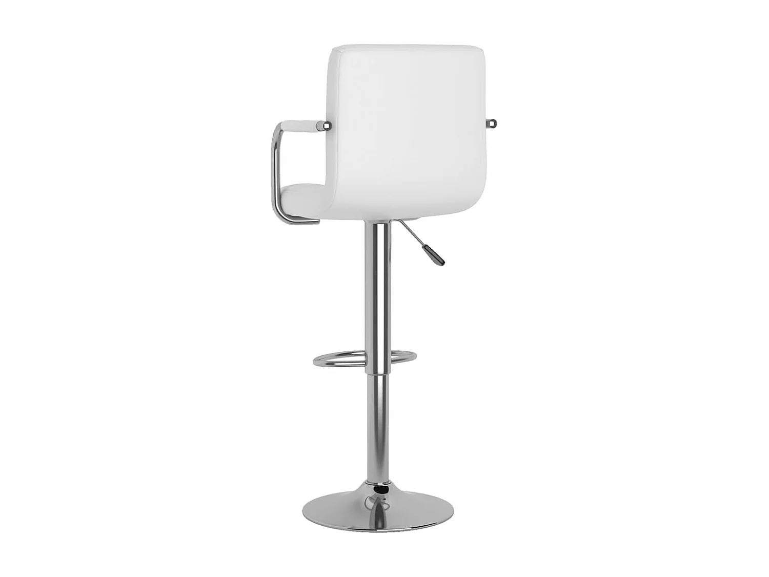 Tabourets de bar 2 pcs Blanc Similicuir