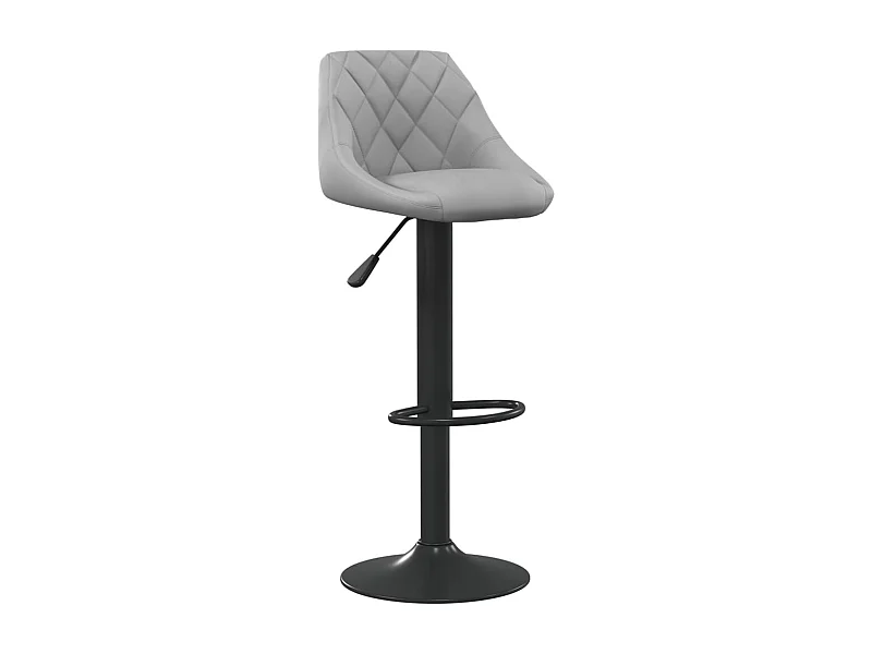Tabouret de bar Gris clair Velours 11