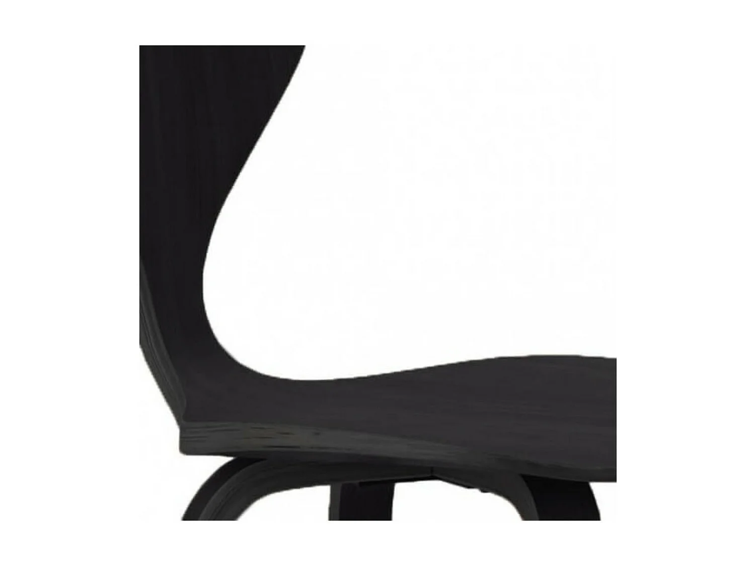 Tabouret de bar en bois frênes noir fait à la main Milener