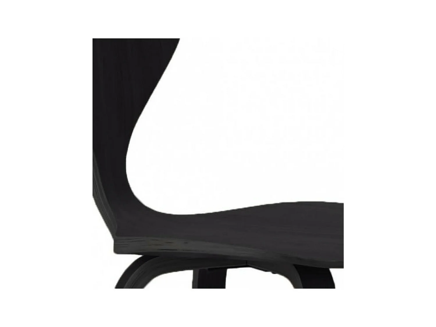 Milener handgemaakte zwarte essenhouten barkruk