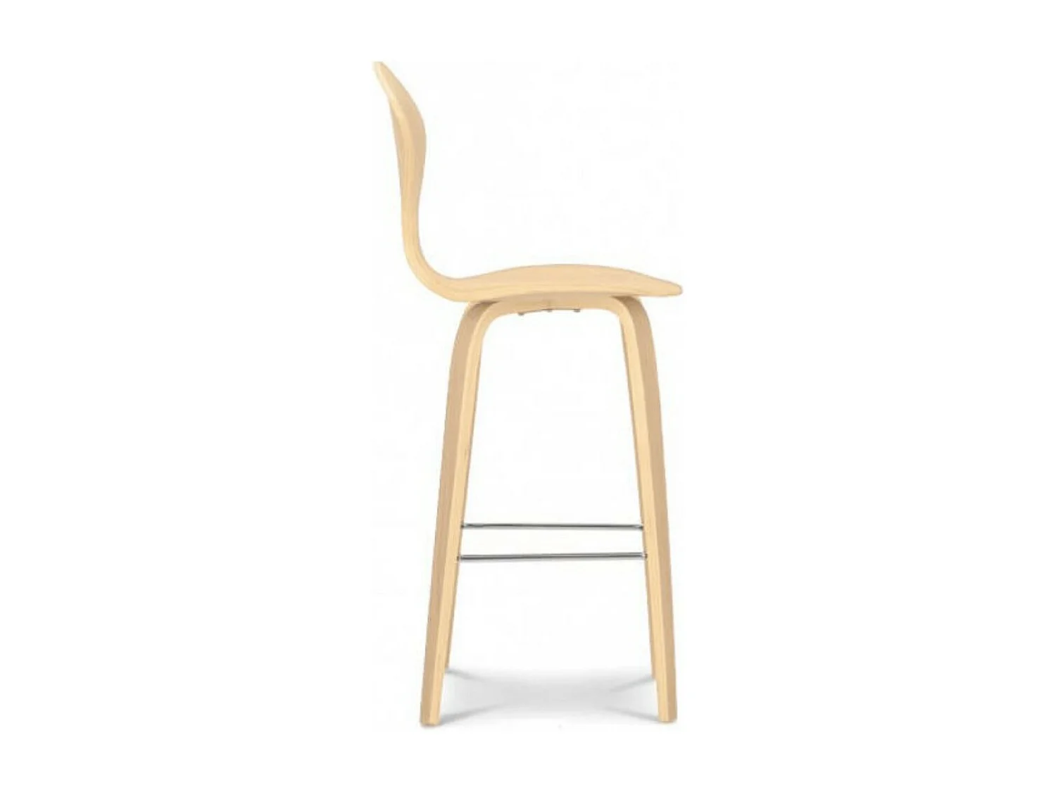 Tabouret de bar en bois frênes naturel fait à la main Milener