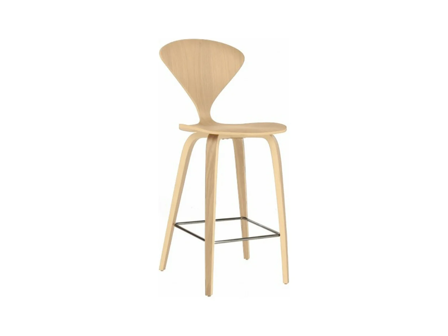 Tabouret de bar en bois frênes naturel fait à la main Milener