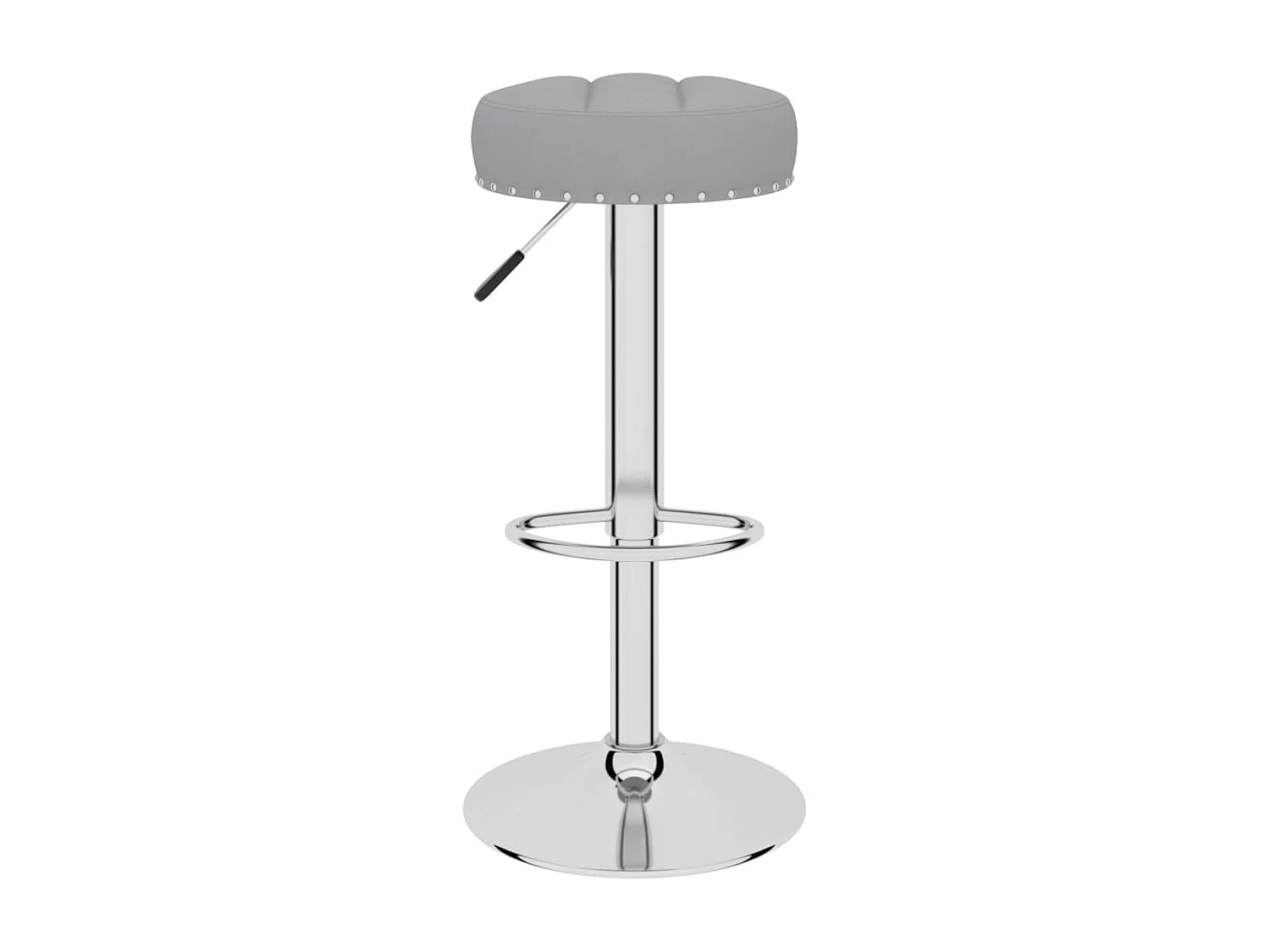 Tabourets de bar 2 pcs Gris Tissu 2