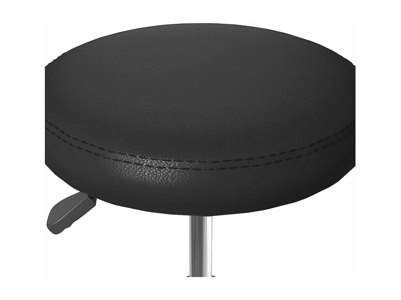 Tabourets de bar 2 pcs Noir Similicuir 11