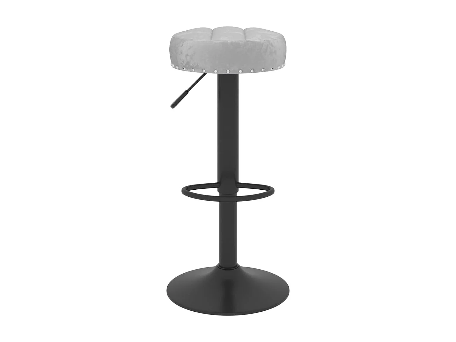 Tabourets de bar 2 pcs Gris Velours