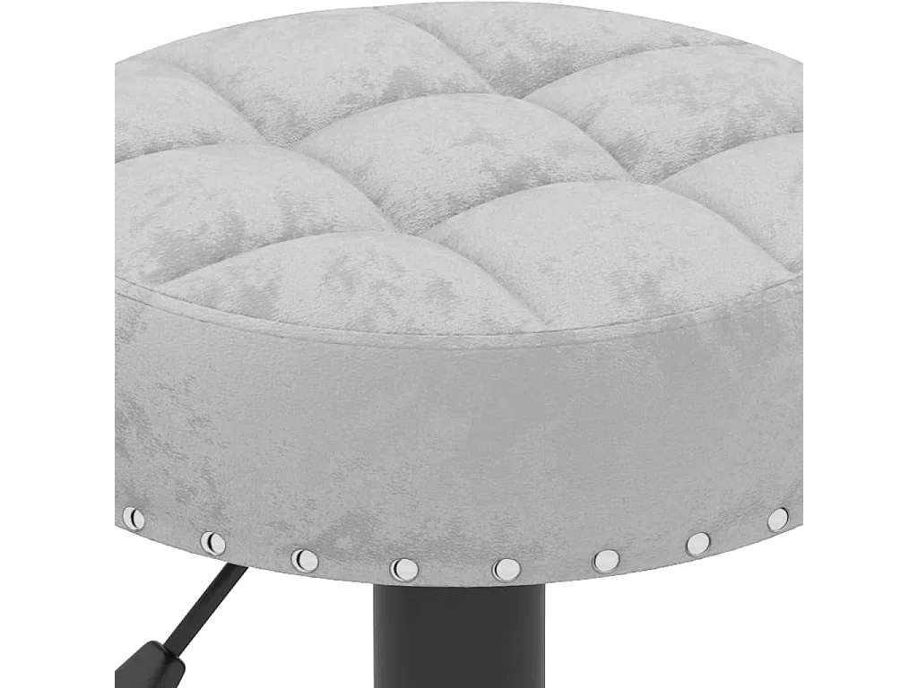 Tabourets de bar 2 pcs Gris Velours