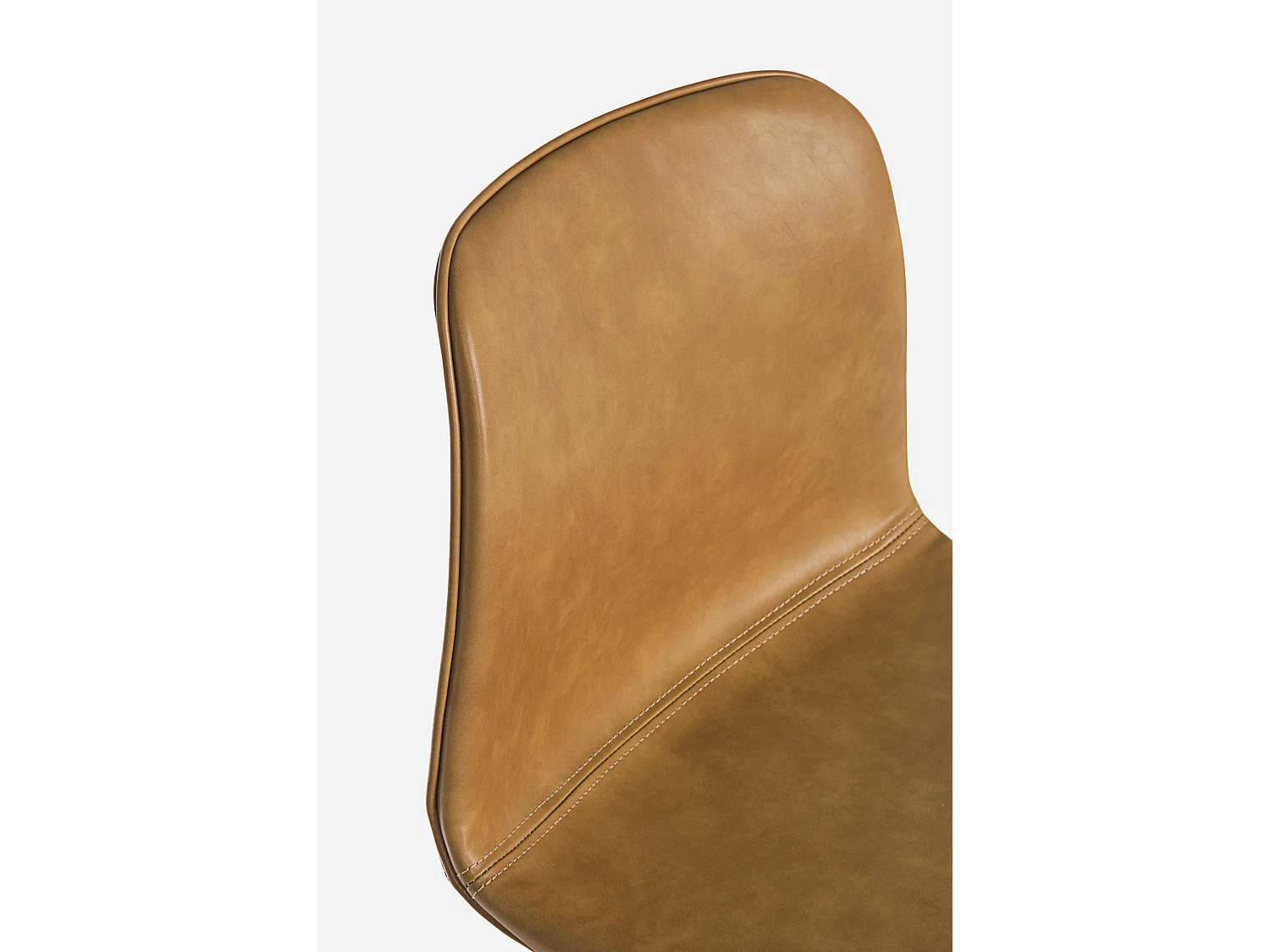 Lot de 2 tabourets de bar Kyra – Élégance Vintage-Couleur Camel