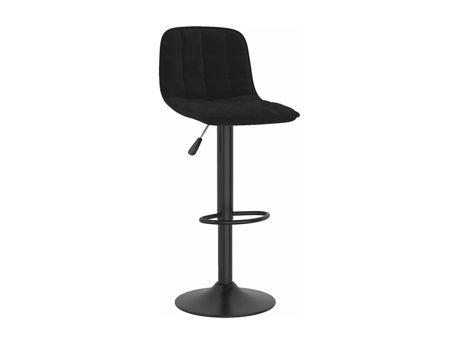 Tabourets de bar 2 pcs Noir Velours 14