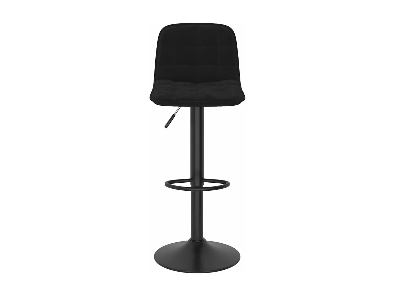 Tabourets de bar 2 pcs Noir Velours 14