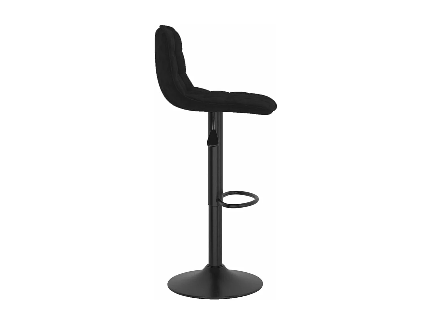 Tabourets de bar 2 pcs Noir Velours 14