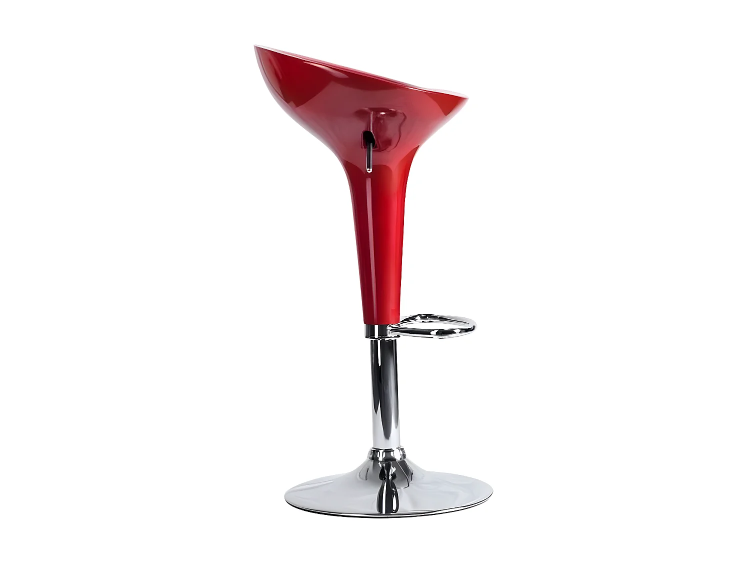 Tabouret rouge brillant Vingo - Lot de 2
