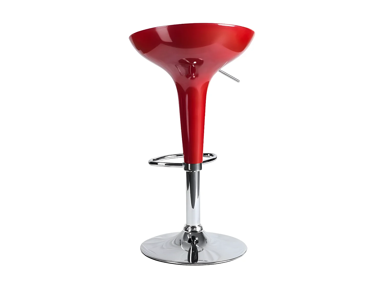Tabouret rouge brillant Vingo - Lot de 2