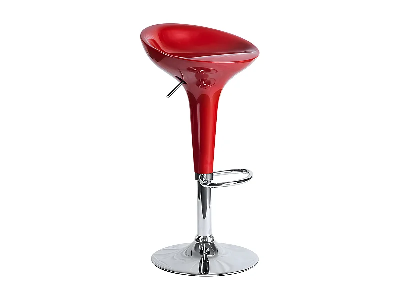 Tabouret rouge brillant Vingo - Lot de 2