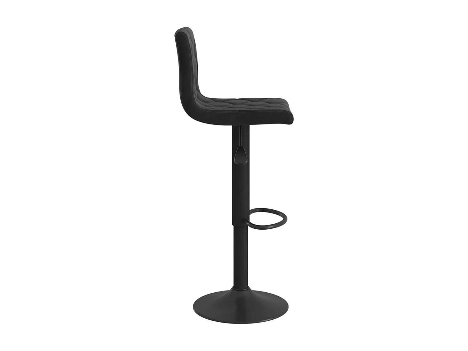 Tabourets de bar 2 pcs Noir Velours 12
