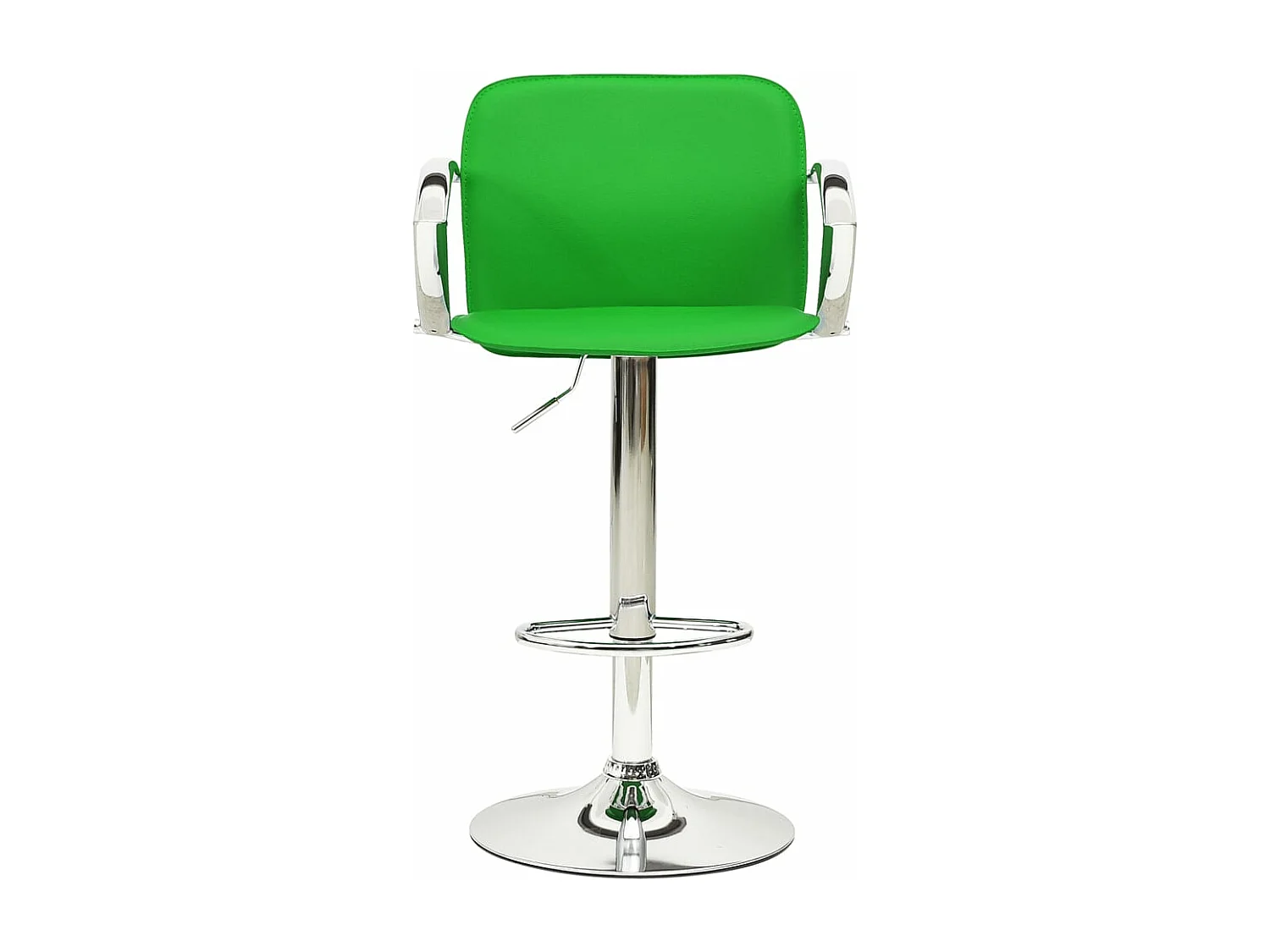 Barkrukken 2 st kunstleer groen