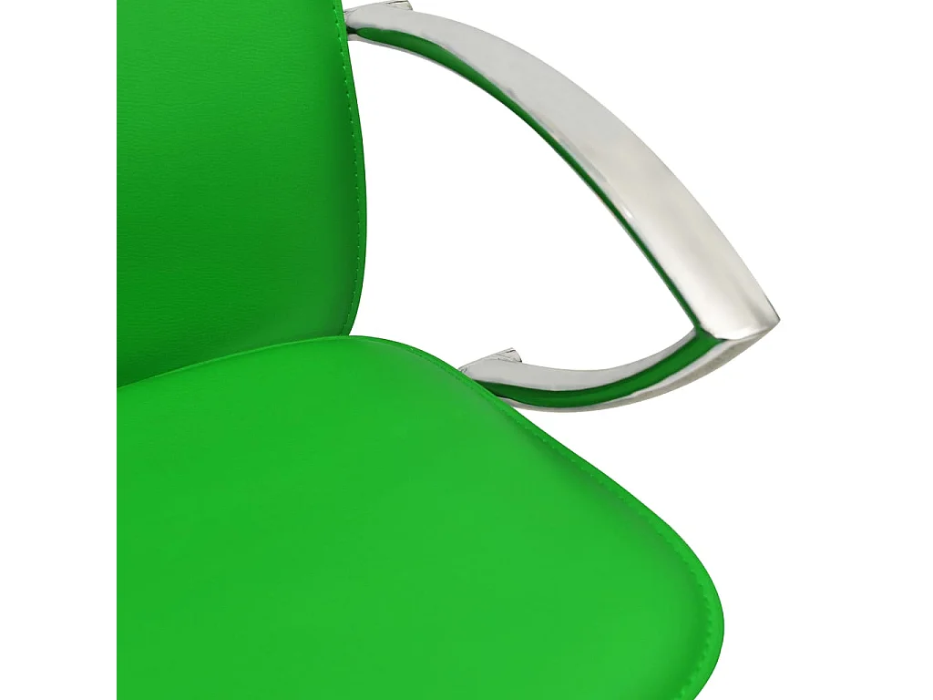 Barkrukken 2 st kunstleer groen