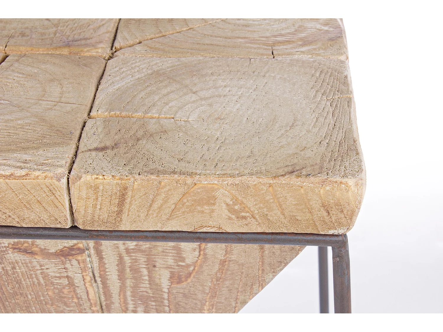 Tabouret de bar triangle en acier noir Pimy