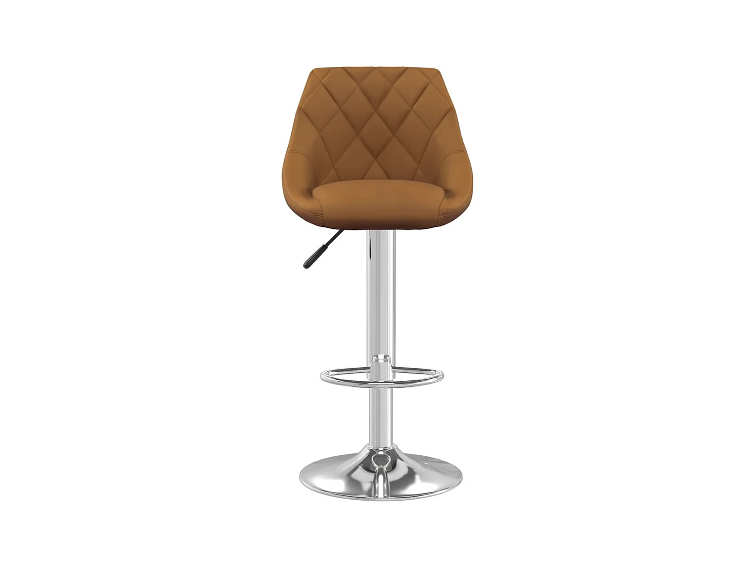 Tabourets de bar 2 pcs Marron Velours