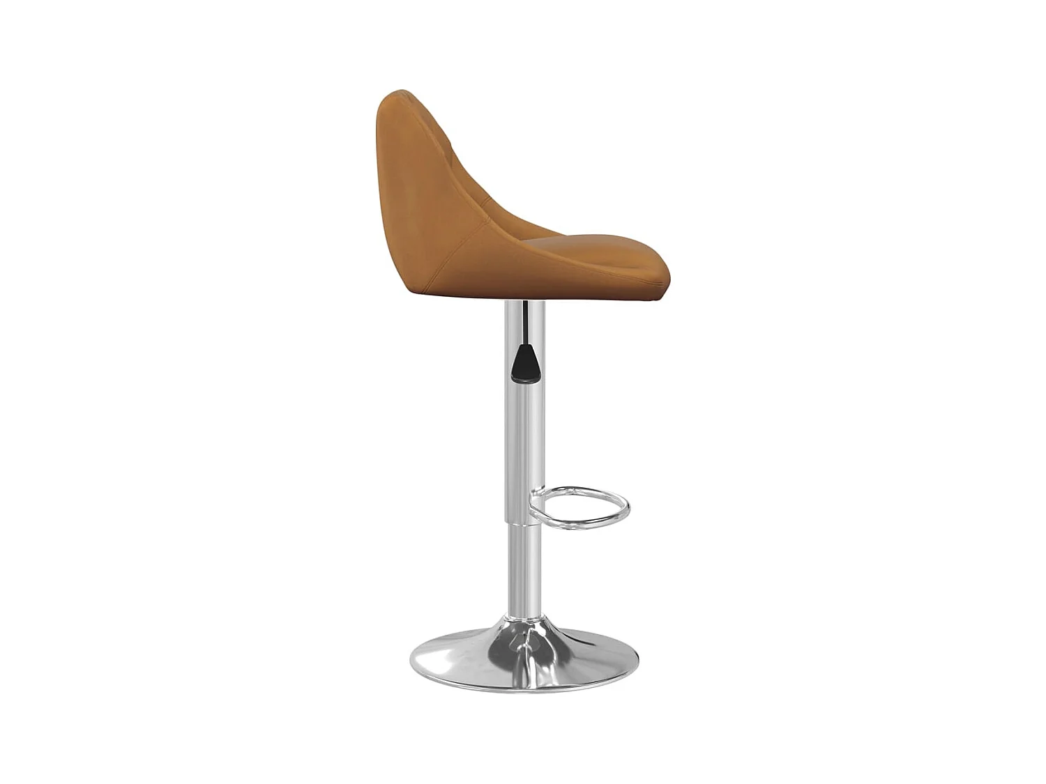 Tabourets de bar 2 pcs Marron Velours