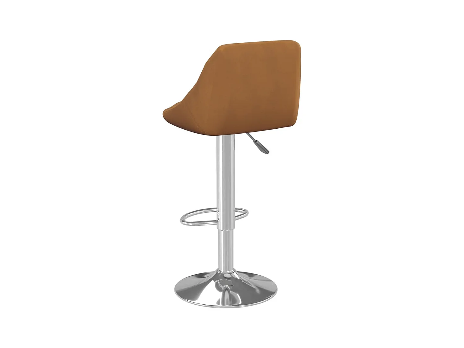 Tabourets de bar 2 pcs Marron Velours