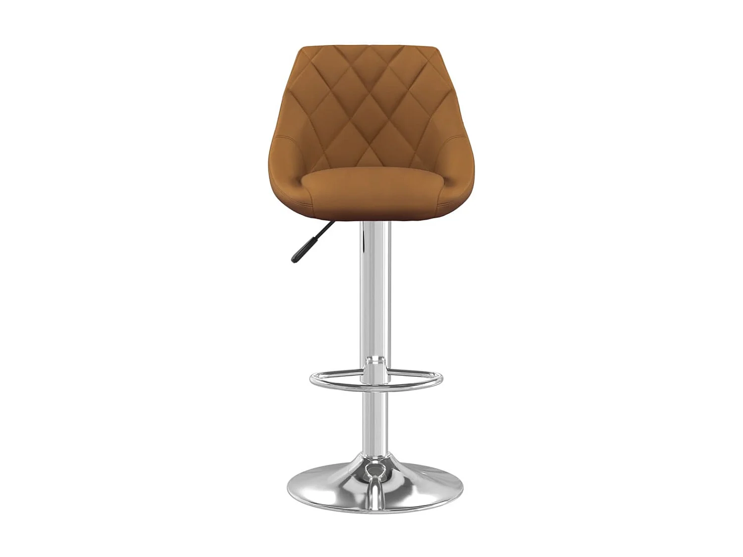 Tabourets de bar 2 pcs Marron Velours