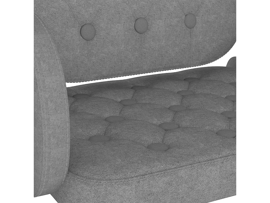 Tabourets de bar 2 pcs Gris clair Tissu Boris