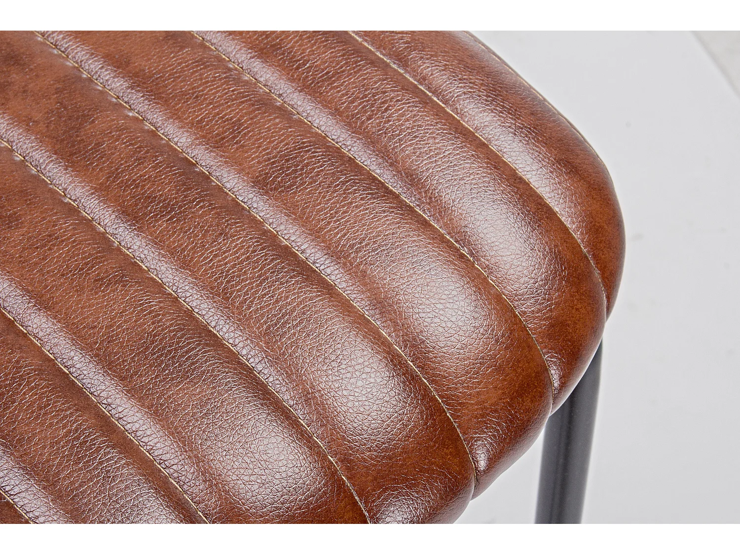 Tabouret de bar acier orange Debbie hauteur d'assise 74cm