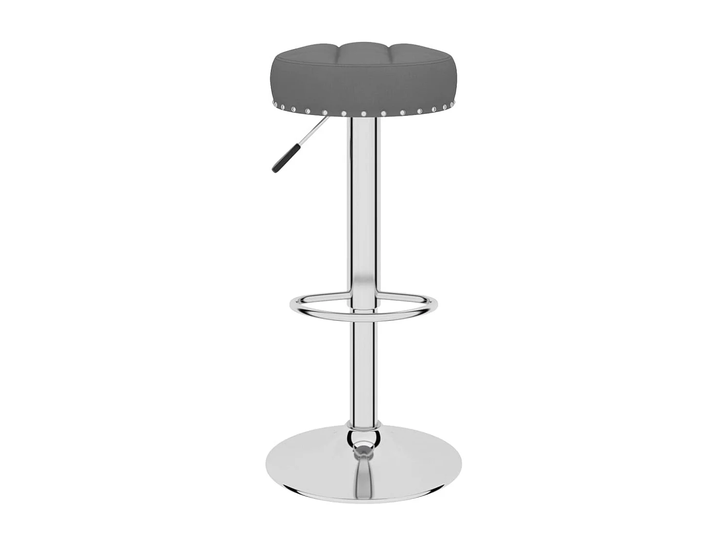 Tabourets de bar 2 pcs Gris foncé Tissu 9