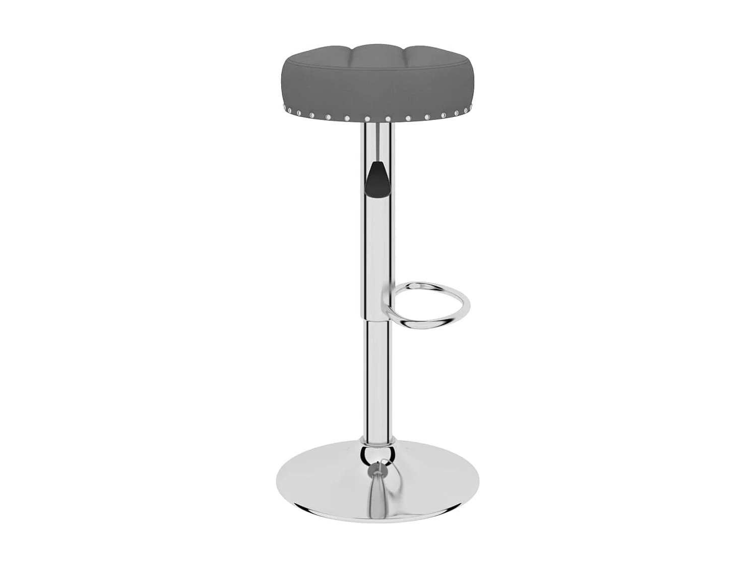 Tabourets de bar 2 pcs Gris foncé Tissu 9