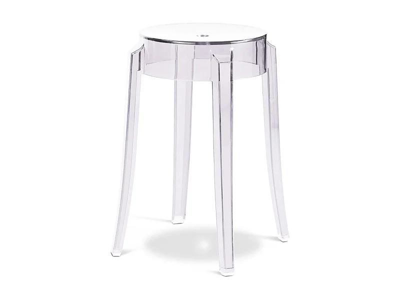 Tabouret transparent Elisabeth 47cm