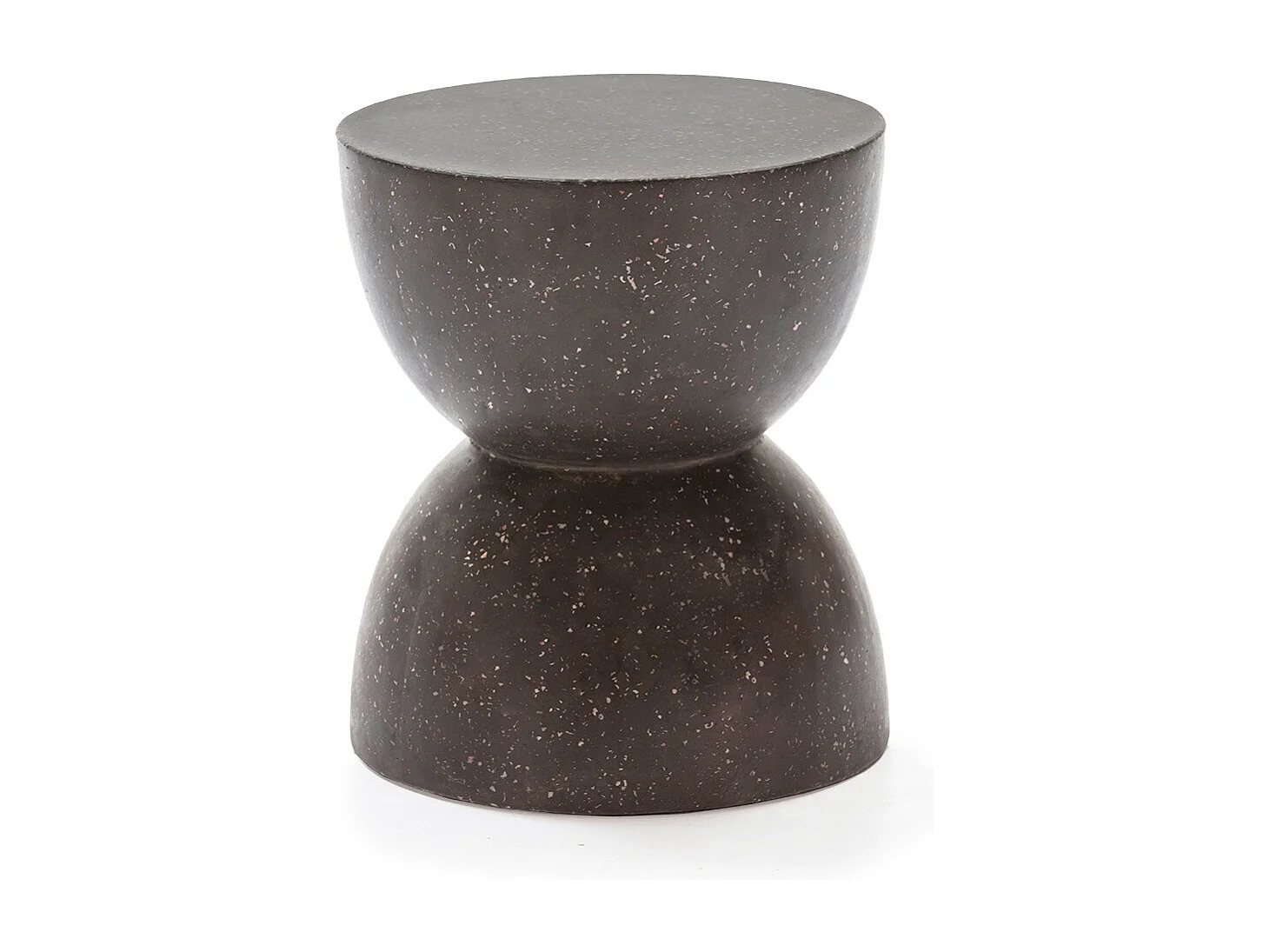 Tabouret bas terrazo noir Noro