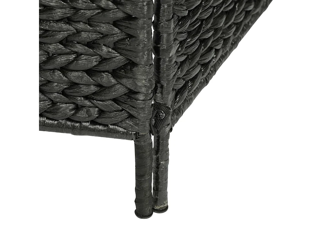 Cloison de séparation 5 panneaux Noir 193x160 Jacinthe d'eau