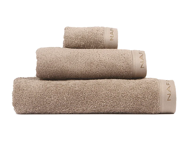 Set de 3 toallas de baño CASUAL marrón 30x50+50x90+90x150 cm