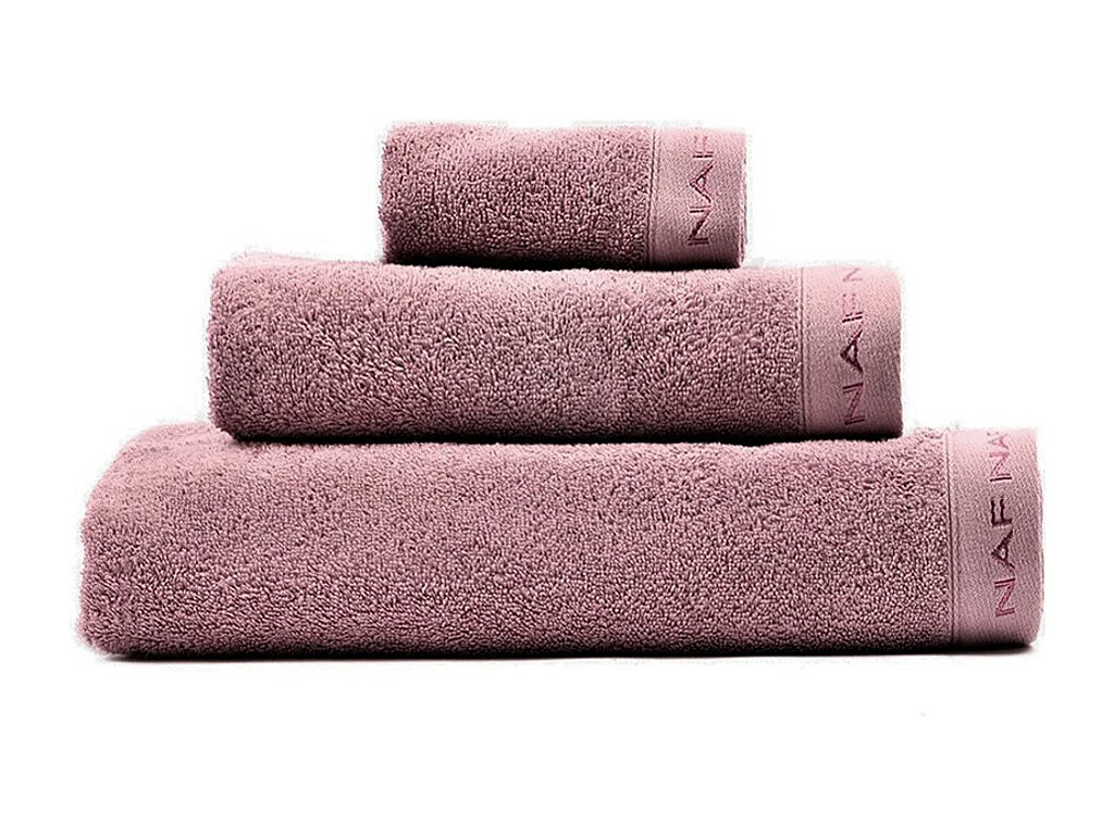 Set de 3 toallas de baño CASUAL malva 30x50+50x90+90x150 cm