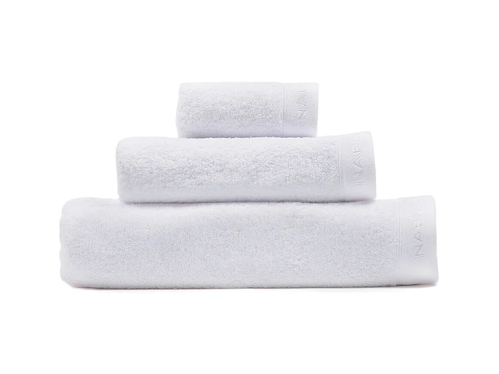 Set de 3 serviettes de bain CASUAL blanc 30x50+50x90+90x150 cm