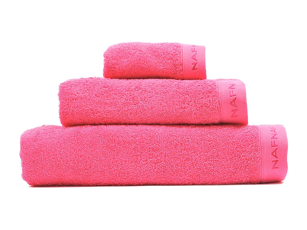 Set de 3 toallas de baño CASUAL fucsia 30x50+50x90+90x150 cm