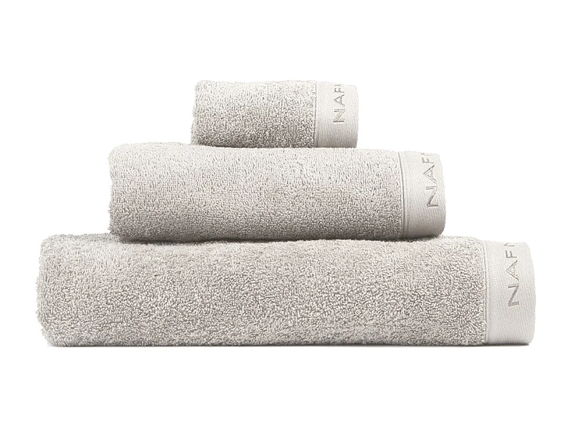 Set de 3 toallas de baño CASUAL gris claro 30x50+50x90+90x150 cm