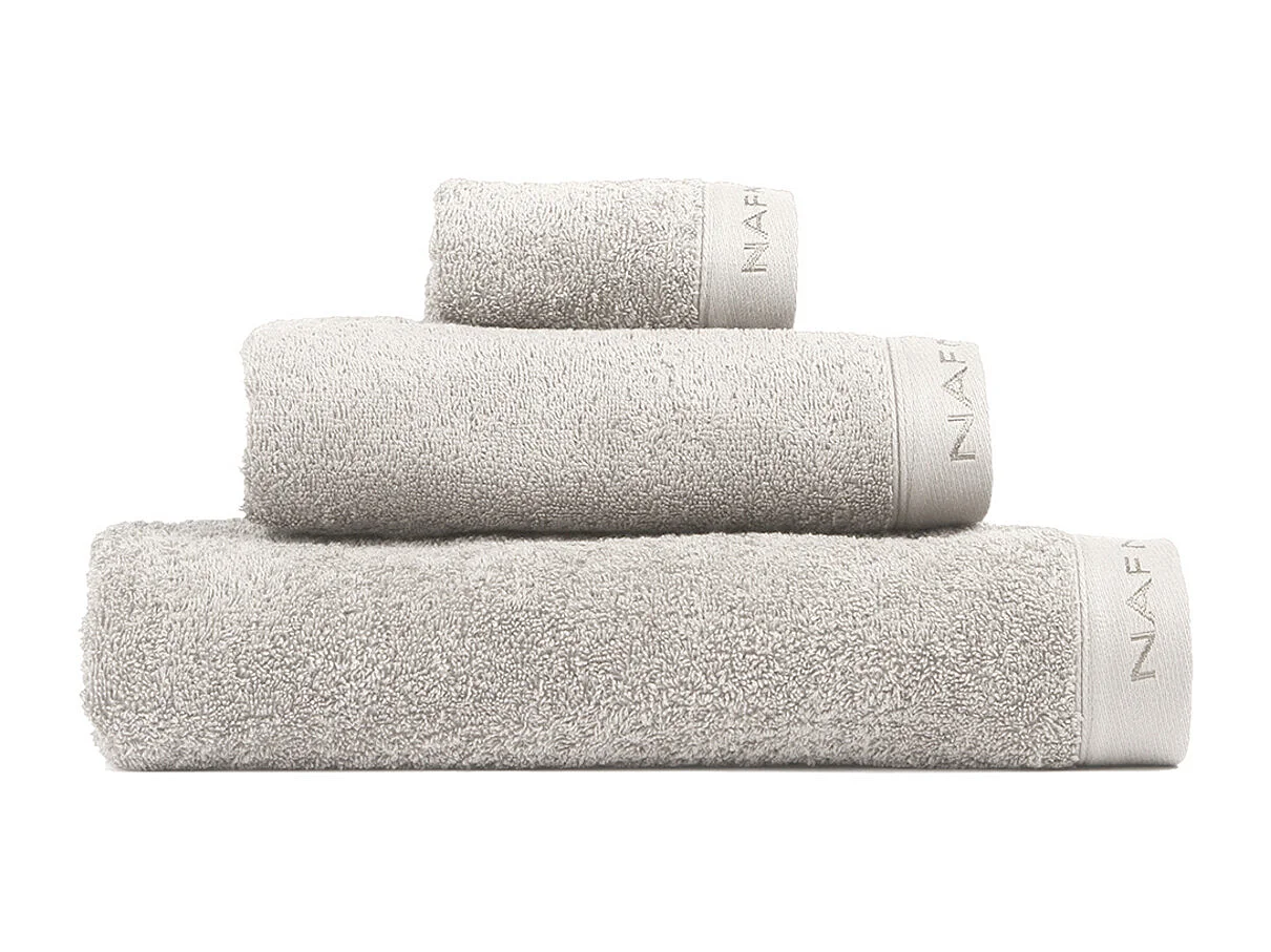 Set de 3 toallas de baño CASUAL gris claro 30x50+50x90+90x150 cm
