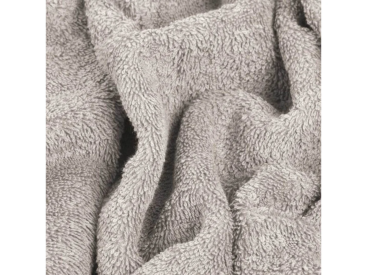 Set de 3 toallas de baño CASUAL gris claro 30x50+50x90+90x150 cm