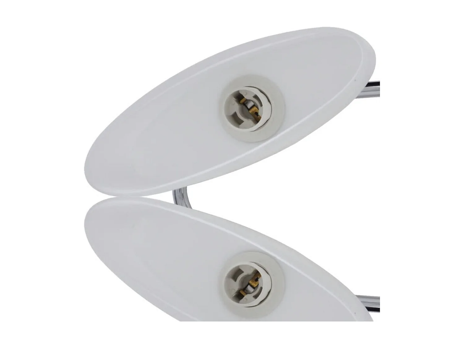 Plafonnier avec abat-jour en verre pour 4 ampoules E14