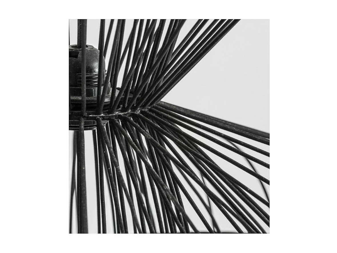 Lustre art déco métal noir Divin