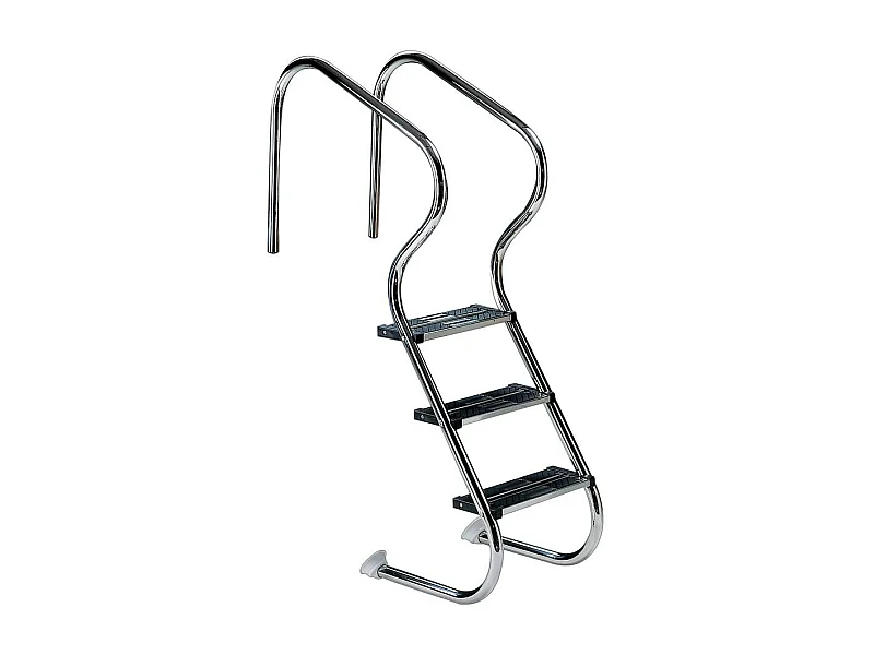 Echelle résidentielle pour piscine - 4 marches inox