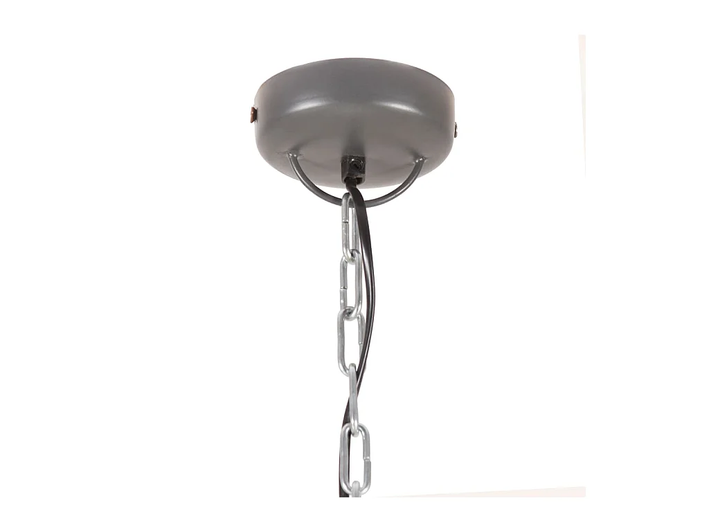 Lampe suspendue industrielle 32cm Gris E27
