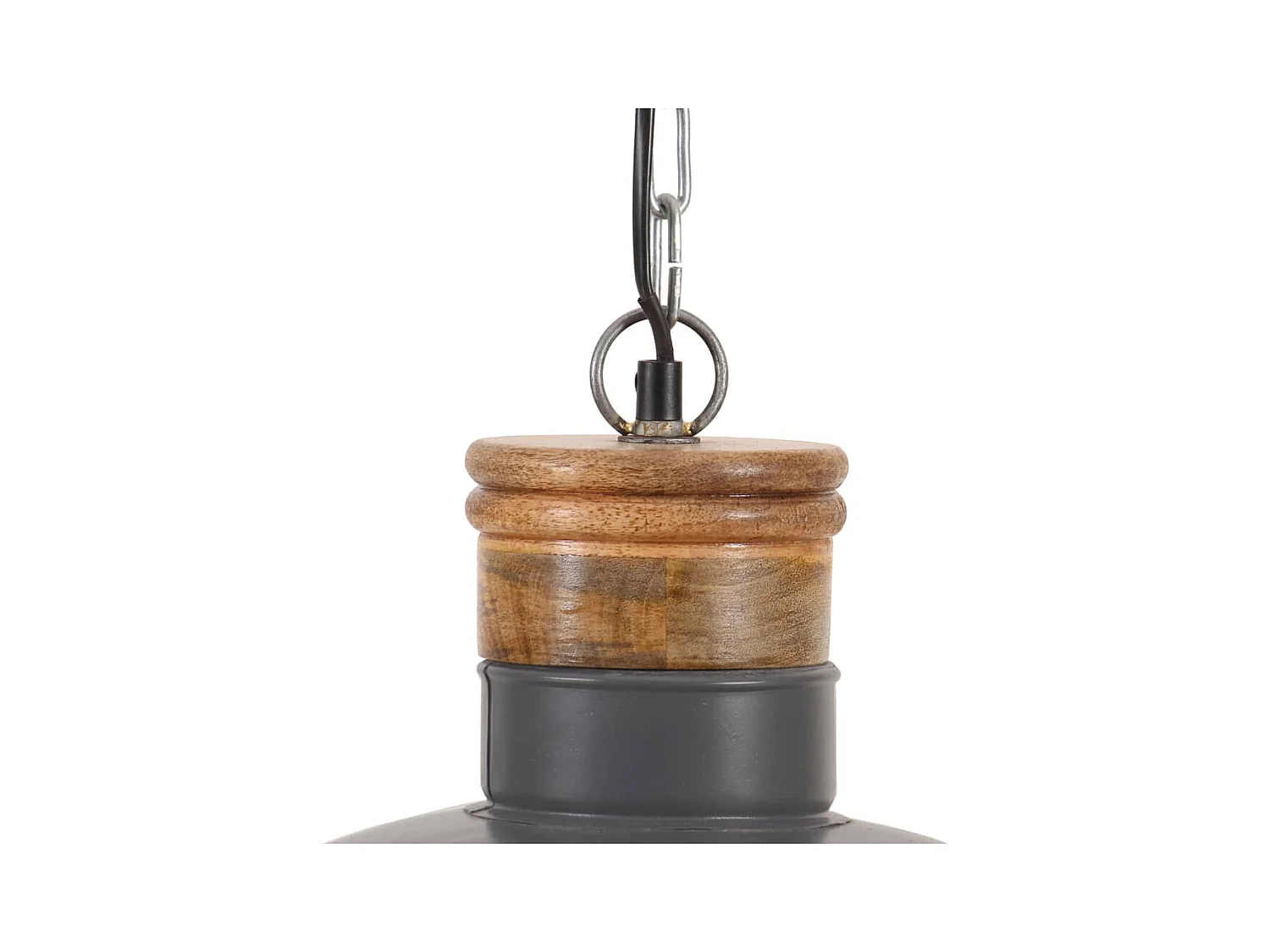 Lampe suspendue industrielle 32cm Gris E27